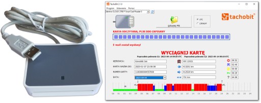 Считыватель карт драйверов g2v2 и программа TachoBit