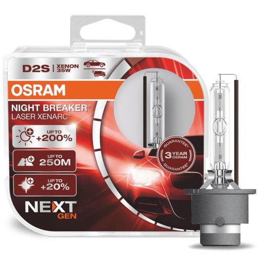 66240XNN-HCB - D2S OSRAM NIGHT BREAKER LASER XENARC +220% 2ШТ.