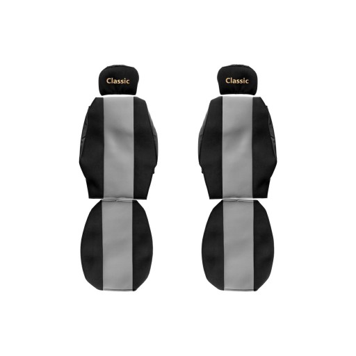 D3B9CA_C Чохли на сидіння (сірі, велюр, смужки