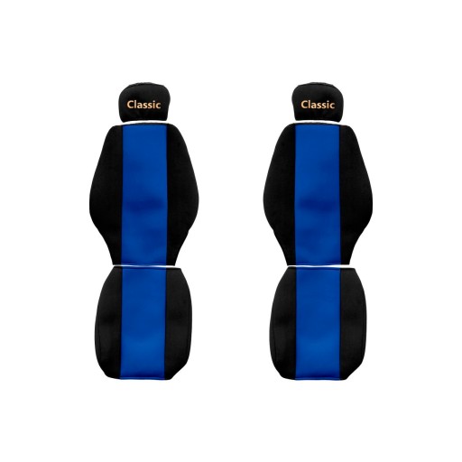 D3B9DC_C Чехлы на сиденья (синий, бархат, ремень)