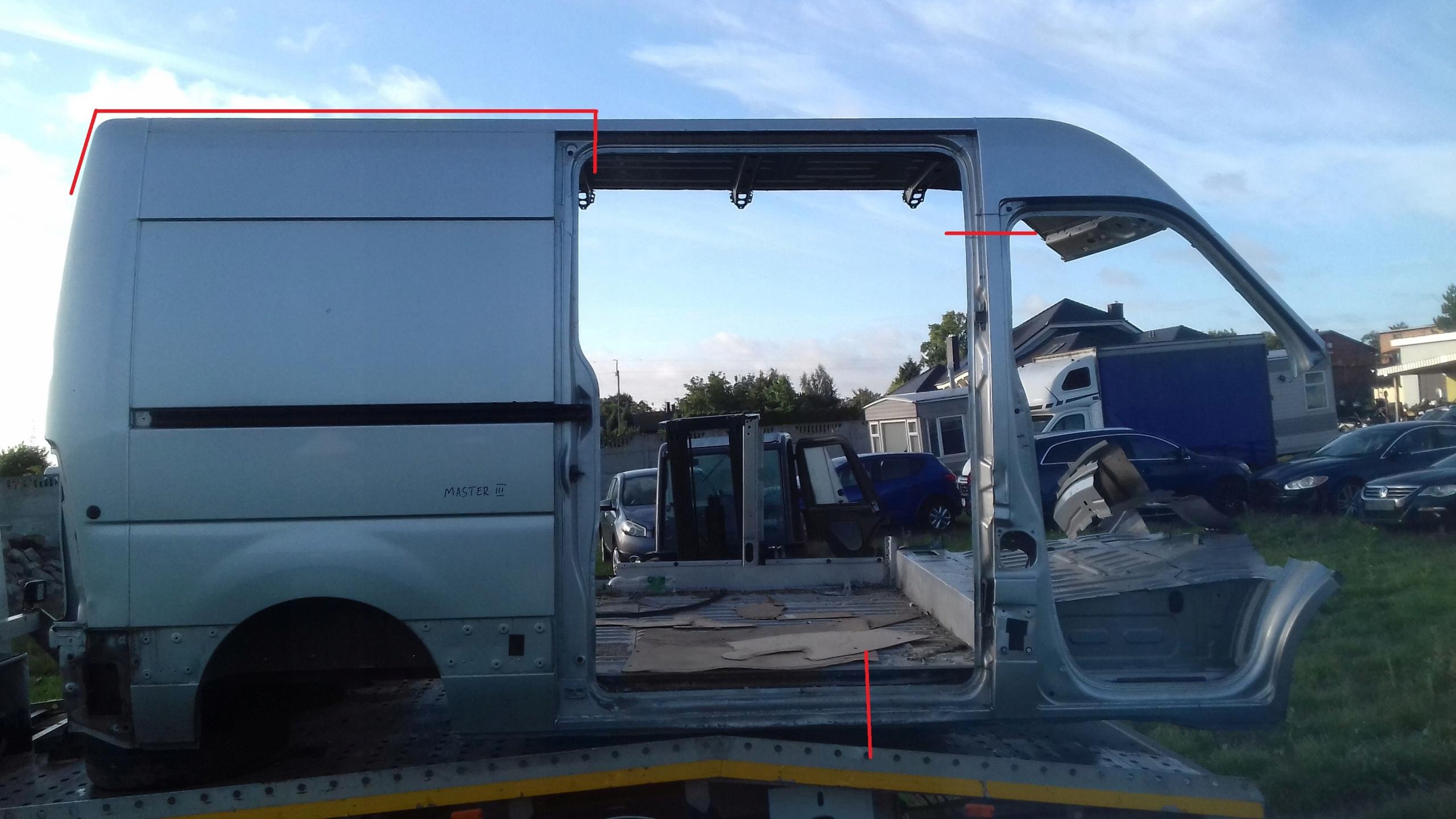 КРЫША RENAULT MASTER III L2H2
