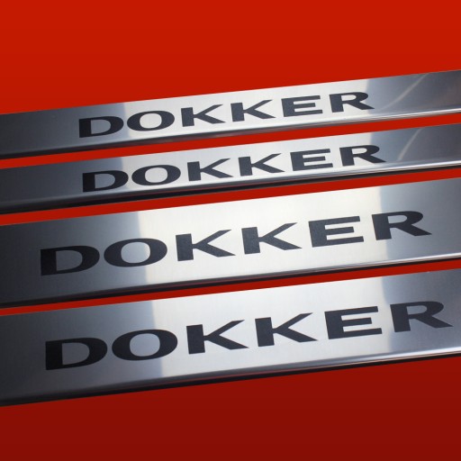 DACIA DOKKER Накладки на пороги з нержавіючої сталі 304 Glossy