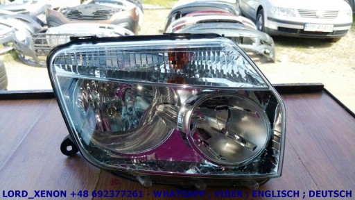 DACIA DUSTER I 10- 13 ФОНАРЬ ПРАВЫЙ SCHEINWERFER RECHTS 260108233R 260100067R