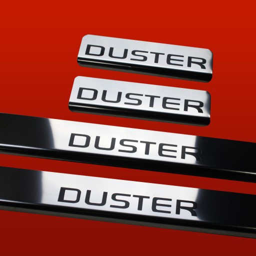 DACIA DUSTER MK1 Глянцевые крышки из нержавеющей стали 304 с зеркальной отделкой.