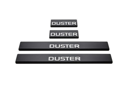 DACIA DUSTER MK1 304 Накладки на пороги из нержавеющей стали, отделка Carb