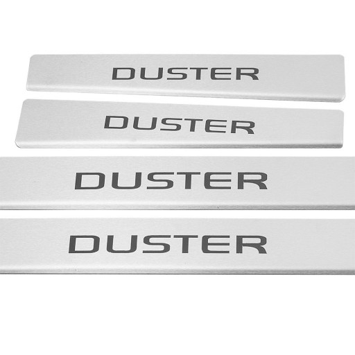 DACIA DUSTER MK2 Накладки на пороги з нержавіючої сталі 304 Кольорові написи