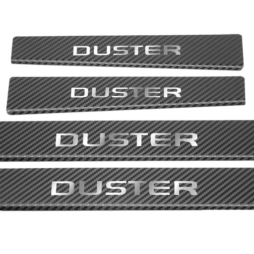 DACIA DUSTER MK2 304 Накладки на пороги из нержавеющей стали, отделка Carb