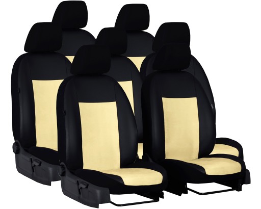 Чохли на замовлення DACIA LODGY 7M, ШКІРА ALICANTE