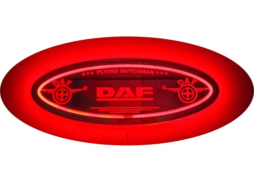 Дзеркало DAF LED, логотип на задній стінці, над ліжком D05-RED