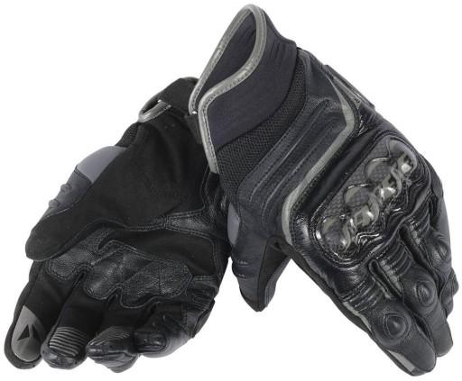 Чоловічі шкіряні мотоциклетні рукавички DAINESE Short Carbon D1 Black - XL