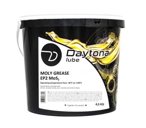 DAYTONA литиевая смазка Moly Grease EP2 с MoS2 4,5 кг