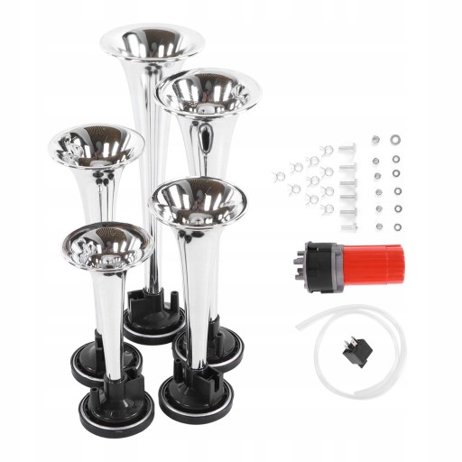 98511 - DC12V 130dB СИГНАЛ ДВІЙНИЙ ПНЕВМАТИЧНИЙ РУКОС