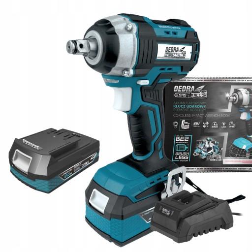 DEDRA DED7146 Акумуляторний ударний гайковерт 18V +2Ah