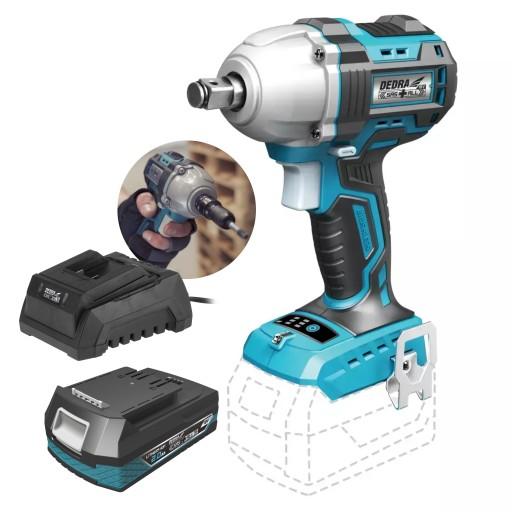 DEDRA УДАРНИЙ КЛЮЧ 450NM 1/2'' АКУМУЛЯТОР 18V +2Ah