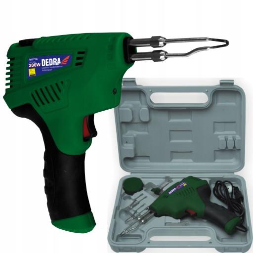 DEDRA ПАЯЛЬНИК ЕЛЕКТРИЧНИЙ ТРАНСФОРМАТОР DED7538 200Вт + Олов'яне жало