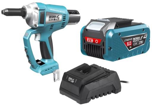 БЕЗЩІТКОВИЙ КЛЕПАЛЬНИК DEDRA + АКУМУЛЯТОР 6AH + ЗАРЯДНИЙ ПРИСТРІЙ