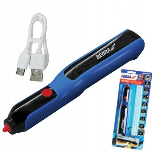 ГОРЯЧИЙ КЛЕЕВОЙ ПИСТОЛЕТ DEDRA DED7547 4 В 7–8 ММ