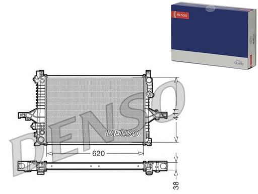 DENDRM33066/RS7 - РАДІАТОР ДВИГУНА DENSO DEN, DRM33066