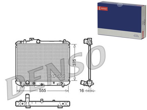 DENDRM47007/RS7 - РАДИАТОР ДВИГАТЕЛЯ DENSO DEN, DRM47007