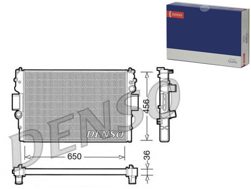 DENDRM12007(EXT) - РАДІАТОР ДВИГУНА DENSO IVECO DAILY III DAILY IV 2