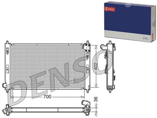 DENSO DRM45029 Радиатор двигателя