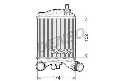 86376119 DIT09112 (DEN) - ІНТЕРКУЛЕР DENSO (ЛІВИЙ) ABARTH 500 / 595 / 695 1.