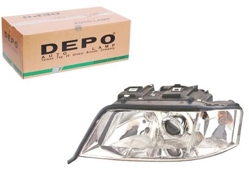 DEP441-1134L-LD-EM/RS5 - ФАРА DEPO AUDI A6 C5 97-05 LE ПРОЗРАЧНАЯ