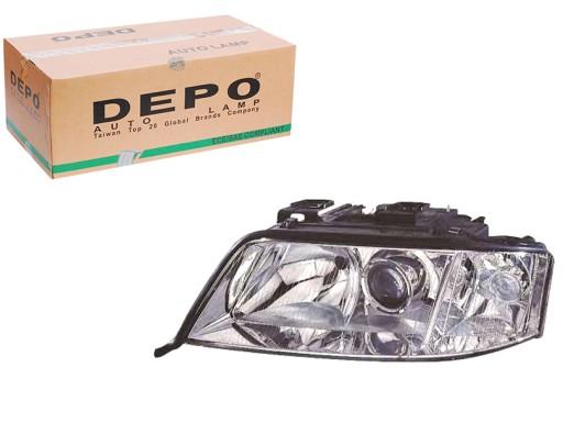 DEP441-1192L-LD-EM/RS6 - ФАРА DEPO AUDI A6 C5 H7 H1 97-05 LE НАПРАВЛЕНИЯ