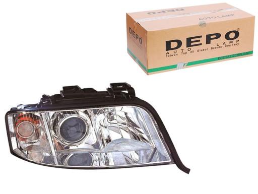 DEP441-1194R-LD-EM/RS6 - ФАРА DEPO AUDI A6 C5 H7 H7 01-05 PR-НАПРАВЛЕНИЯ