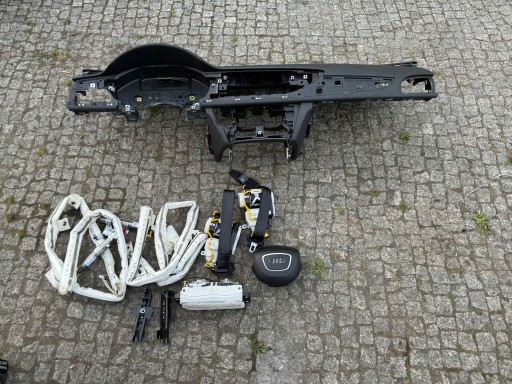 ПОДУШКИ НА ПРИБОРНОЙ ПАНЕЛИ, КОНСОЛЬ, РЕМНЯ, ПОДУШКА БЕЗОПАСНОСТИ, HUD, ЧЕРНЫЙ AUDI A6 C7 A7 4G