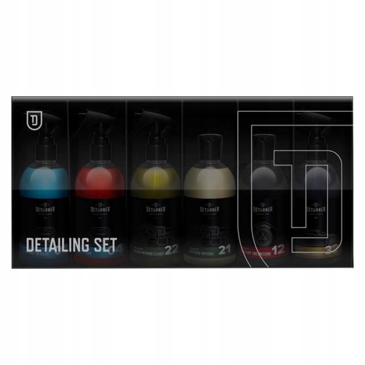 DETURNER Detailing Set Набір із 6 автокосметики, ІДЕАЛЬНО ДЛЯ ПОДАРУНКУ!