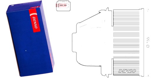 DEA10053 - ВЕНТИЛЯТОР FORD FOCUS C-MAX (03 -), FOCUS II (04 -), G