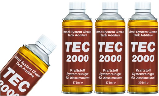 ПРИСАДКА ДЛЯ ДИЗЕЛЬНОГО ТОПЛИВА TEC2000 Очищает и защищает двигатель Набор 3шт x375мл
