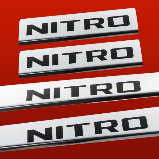 DODGE NITRO Накладки на пороги з нержавіючої сталі 304 Глянцеве покриття