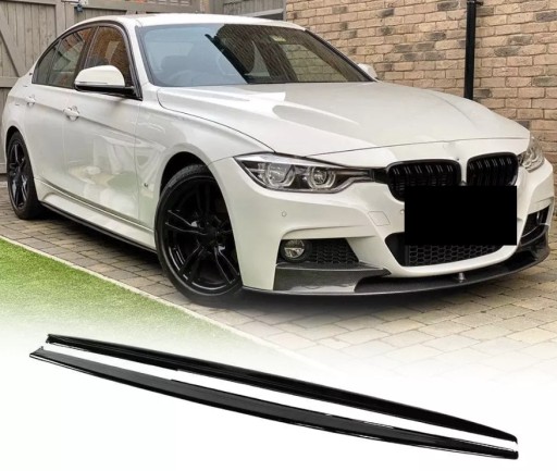БОКОВЫЕ ПАНЕЛИ MP STYLE FRAME для BMW F30 F31 M, ПАКЕТ ГЛЯНЦЕВЫЙ ЧЕРНЫЙ