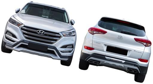 ДОПОТОПНЫЕ БАМПЕРЫ ИМИТАЦИЯ ВЫХЛОПНЫХ ГАЗОВ TUCSON 15-18