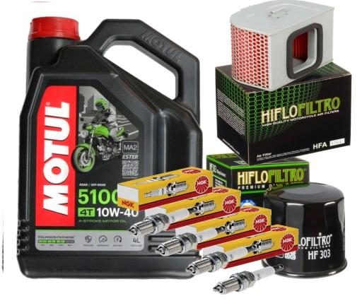 DPR8EA-9 ZESTAW OLEJ MOTUL 5100 10W40 4L FILTRY HONDA CB750 Nighthawk 91-02 - DPR8EA-9 МАСЛЯНЫЙ КОМПЛЕКТ MOTUL 5100 10W40 4L ФИЛЬТРЫ HONDA CB750 Nighthawk 91-02