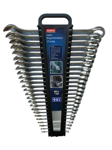 DURO Набір комбінованих ключів 6-32мм, Набір 25 шт