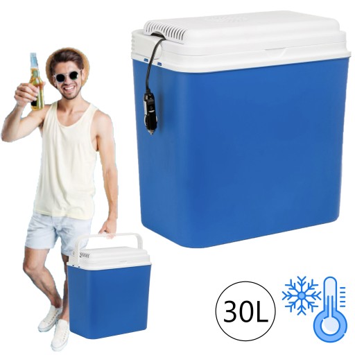 БОЛЬШОЙ ЭЛЕКТРОМОБИЛЬНЫЙ ХОЛОДИЛЬНИК 30Л 12В МОЖЕТ РАСПОЛОЖИТЬСЯ КЕМПИНГ ЛЕТОМ