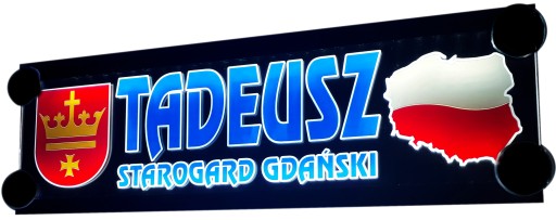 ВЕЛИКА LED табличка TIR BUS PREMIUM 60x16!