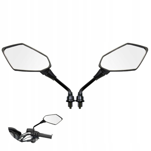 003-0001-652 - Великі панорамні дзеркала Мотор скутер QUAD M8