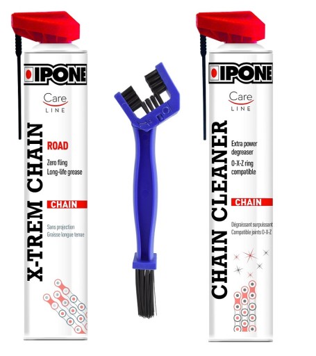 Большой iPone смазка дорога цепи стиральная комплект + очиститель кисточки 2X750 мл
