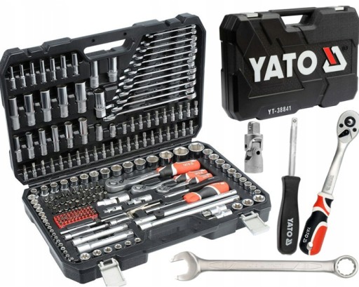 НАБОР БОЛЬШИХ ГОЛОВОК 1/4 3/8 1/2 ИНСТРУМЕНТ, 216 ЭЛЕМЕНТОВ. XXL ЯТО