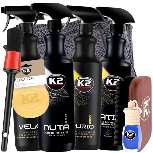 Большой набор туалетных принадлежностей для чистки автомойки подарок детализация K2 11el.