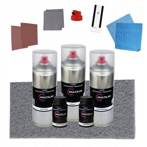 Великий комплект для ремонту фарби автомобіля Spray SET Skoda LF9E