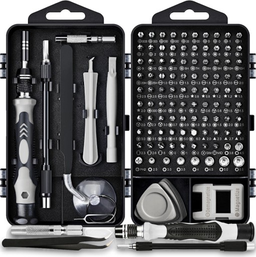 Великий набір викруток прецизійних викруток інструменти біти 115 el. футляр