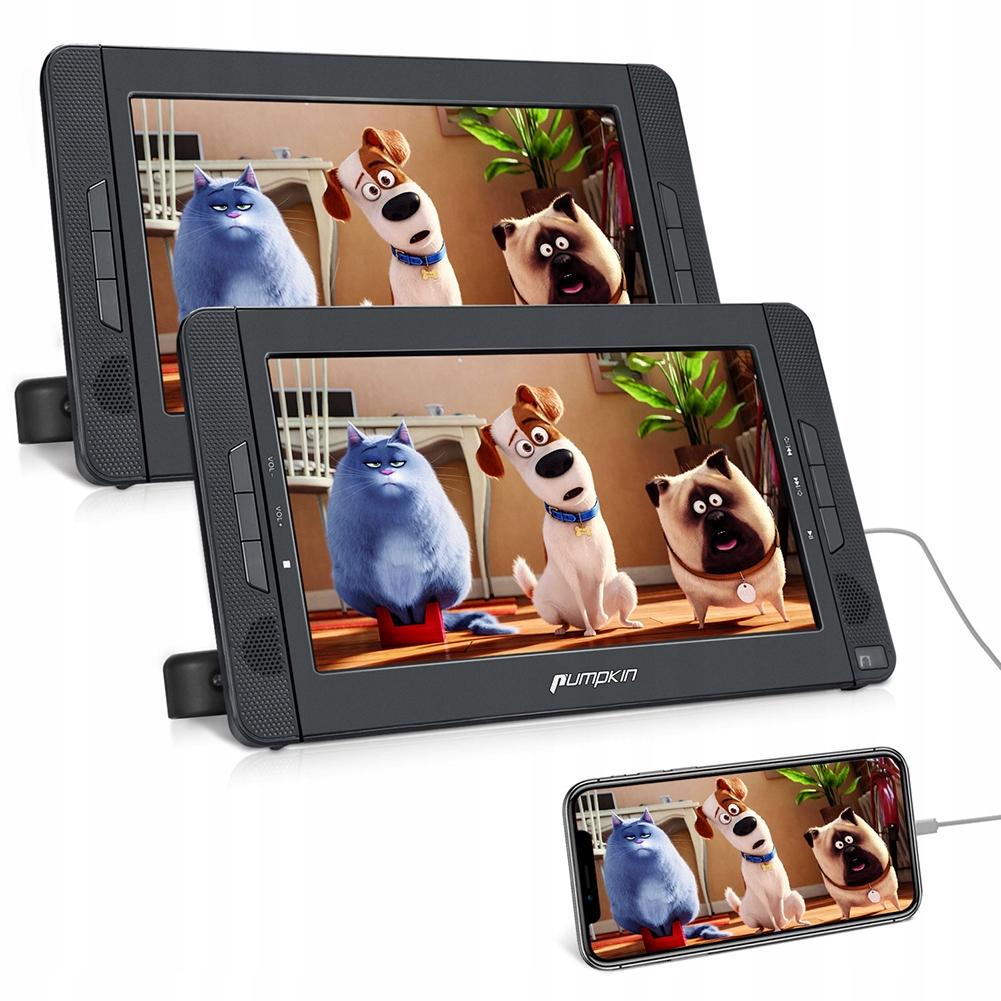 DVD 2 ПІДГОЛІВНИК МОНІТОР З БАТАРЕЄЮ HDMI USB SD