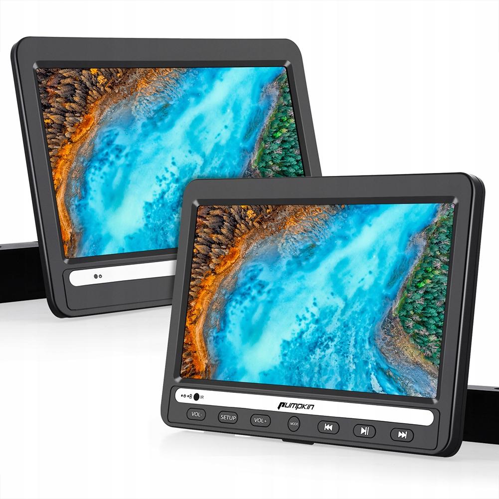 DVD 2 МОНІТОРИ ДЛЯ ПІДГОЛІВНИК АКУМУЛЯТОР USB SD HMDI MP3