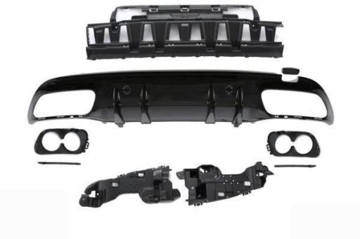 MM-GR205400-4301-GLS - ДИФФУЗОР MERCEDES W205 LOOK C43 AMG ЧЕРНЫЙ