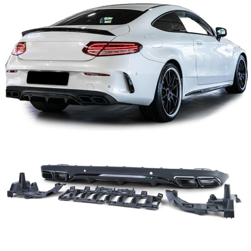 ДИФУЗОР СПОЙЛЕР СПОЙЛЕР MERCEDES W205 COUPE AMG